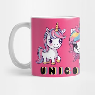 rainbow unicorns Mug